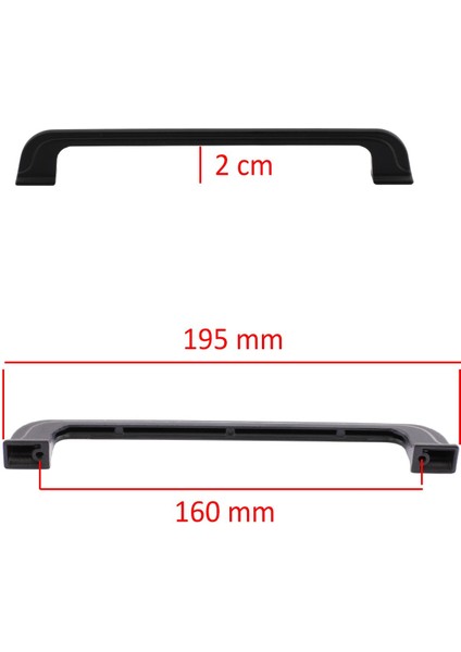 Mobilya Mutfak Dolabı Çekmece Dolap Kapak Kulpu Kulbu Siyah 160 mm Metal Kulp fiyatları