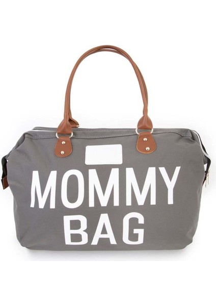 Kadın El Çantası Büyük Boy Anne Bebek Çantası Gri