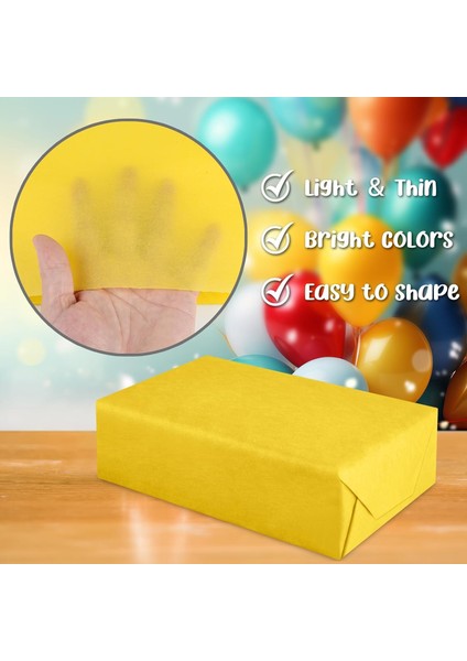 Roco Paper Pelur Kağıt Sarı 17 gr m 50 x 70 cm 25'li Paket modelleri