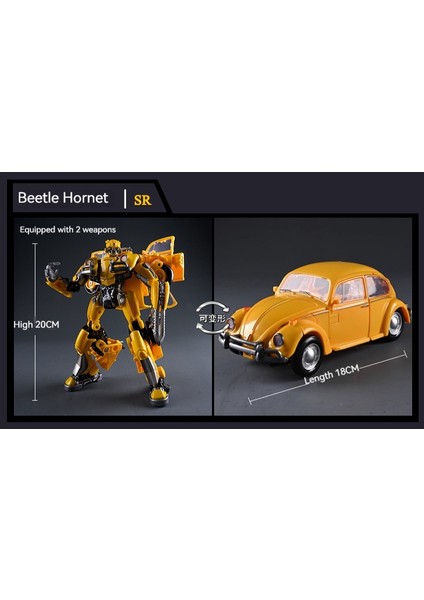 Beetle Bumblebee Alaşım Şekil Çocuk Transformers Oyuncak (Yurt Dışından)