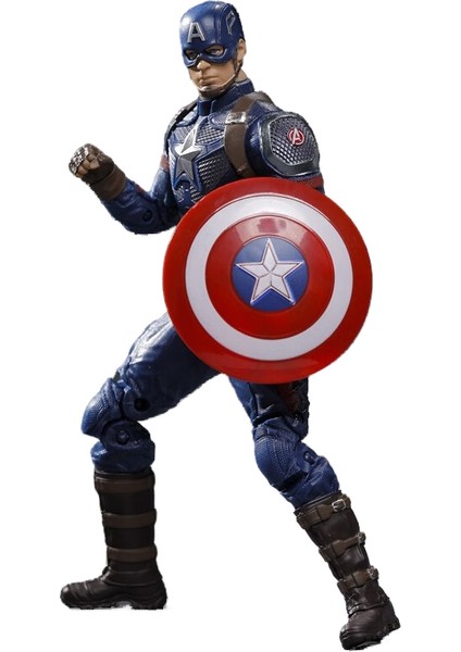 Marvel 7 Inç Kaptan Amerika Heykelcik Heykelcik Oyuncak (Yurt Dışından)