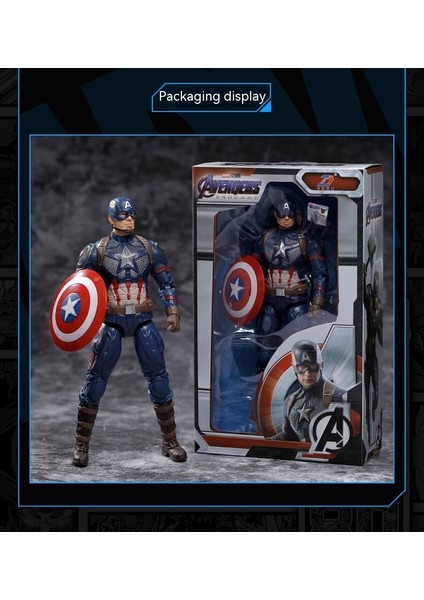 Marvel 7 Inç Kaptan Amerika Heykelcik Heykelcik Oyuncak (Yurt Dışından) fırsatları