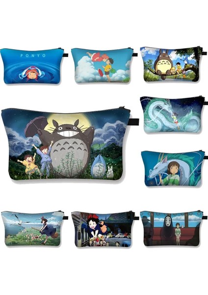 SHZBGQJ13 Tarzı 22X18X13,5CM Karikatür Totoro Ruhların Kaçışı Kozmetik Çantası Genç Kız Makyaj Çantası Kadın Rahat Makyaj Çantası Sevimli Seyahat Kozmetik Çantası Neceser (Yurt Dışından) indirimleri