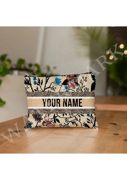 Çok Stil Adı Özelleştir Kozmetik Çantası R Kadın Makyaj Çantası Tasarım Lüks Çanta Kılıfı Özel Moda Leopar Çiçek Seyahat Kozmetik Organize (Yurt Dışından)