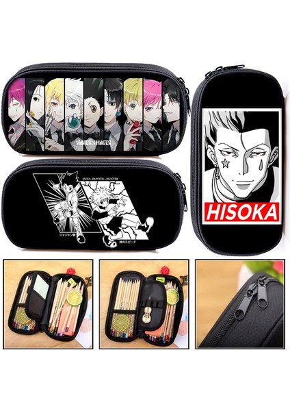DQBBHUNTERC21CW Tarzı Anime Hunterxhunter Kalem Çantası Hunter x Hunter Kozmetik Gençler Için Kılıf Kula Pikap Taşınabilir Okul Malzemeleri Kalem Çantaları (Yurt Dışından) fiyatları