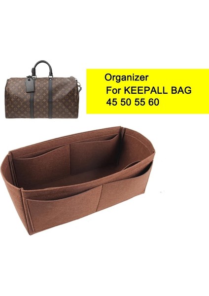 Pembe Tarzı 55-53X22X22CM Çanta Organizatör Ekleme, Keçe Makyaj Çantası, Lüks Çanta Tote Şekillendirici, Keepall Seyahat Çantası Için (Yurt Dışından) fiyatları