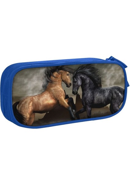 No.3 Tarzı Komik At Kore Kalem Kutusu Kız Erkek Büyük Kapasiteli Hayvan Kalem Çantası Kılıfı Öğrencileri Kırtasiye (Yurt Dışından)