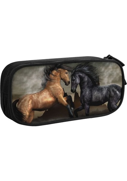 No.3 Tarzı Komik At Kore Kalem Kutusu Kız Erkek Büyük Kapasiteli Hayvan Kalem Çantası Kılıfı Öğrencileri Kırtasiye (Yurt Dışından) modelleri