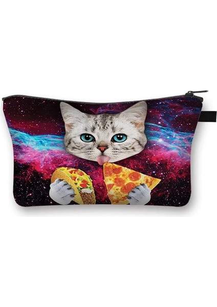 SHZBMAOT30 Tarzı 22X18X13,5CM Sevimli Kedi Baskı Kadın Makyaj Çantaları Karikatür Yavru Kozmetik Çantaları Bayanlar Seyahat Saklama Çantası Kızlar Makyaj Organizatörler Neceser Muje (Yurt Dışından) modelleri