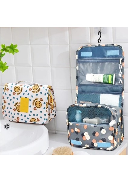 No.4 Stili Naylon Kanca Kozmetik Çantası Kadın Makyaj Çantası Yüksek Kapasiteli Tuvalet Depolama Kılıfı Seyahat Makyaj Organizatör Su Geçirmez Güzellik Çantaları (Yurt Dışından) fiyatları