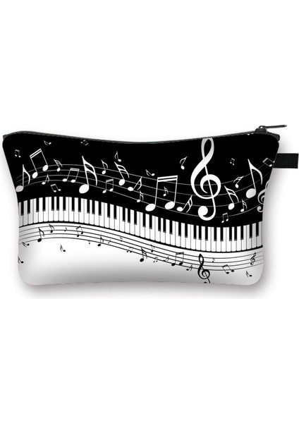 SHZBPIANO07 Tarzı Müzik Notları Kozmetik Durumda Kadın Makyaj Çantaları Piyano Gitar Bayanlar Seyahat Için Saklama Torbaları Kadın Kozmetik Organizatörler Çanta (Yurt Dışından)