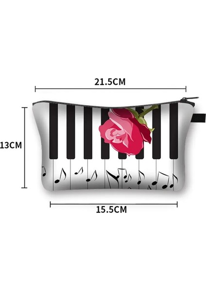 SHZBPIANO07 Tarzı Müzik Notları Kozmetik Durumda Kadın Makyaj Çantaları Piyano Gitar Bayanlar Seyahat Için Saklama Torbaları Kadın Kozmetik Organizatörler Çanta (Yurt Dışından) fiyatları
