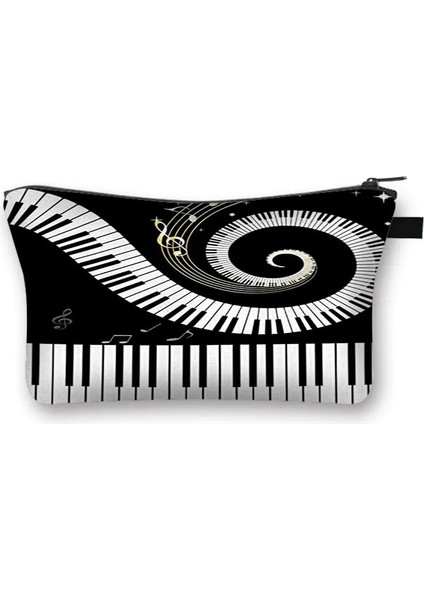 SHZBPIANO07 Tarzı Müzik Notları Kozmetik Durumda Kadın Makyaj Çantaları Piyano Gitar Bayanlar Seyahat Için Saklama Torbaları Kadın Kozmetik Organizatörler Çanta (Yurt Dışından) fırsatları