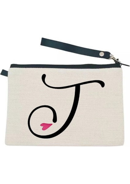 M Tarzı K Ilk Monogram Kişiselleştirilmiş Seyahat Makyaj Çantası, Fermuarlı Kozmetik Çantası Hediyeler Dansçılar Doğum Günü Hediyeleri (Yurt Dışından) fırsatları