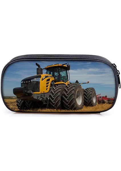 DQBBFTRACTOR10CW Tarzı Çiftlik Traktör Baskı Kozmetik Kutusu Kalem Çantası Erkek Kız Kırtasiye Çantası Çocuklar Okul Çantası Çocuk Kalem Kutusu Okul Malzemeleri Çanta (Yurt Dışından) modelleri