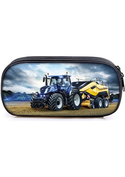 DQBBFTRACTOR10CW Tarzı Çiftlik Traktör Baskı Kozmetik Kutusu Kalem Çantası Erkek Kız Kırtasiye Çantası Çocuklar Okul Çantası Çocuk Kalem Kutusu Okul Malzemeleri Çanta (Yurt Dışından) fırsatları