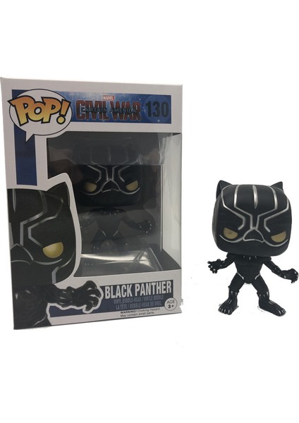 Marvel Avengers Oyuncak Figürü Funko Pop Siyah Panter Modeli Süsleme (Yurt Dışından)