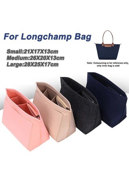 Mavi Stil S Beden Keçe Ekleme Çantası Longchamp Çanta Astar Çanta Için Uygun Keçe Kumaş Makyaj Çantası Desteği Seyahat Taşınabilir Ekleme Çanta Organizatör (Yurt Dışından) fiyatları