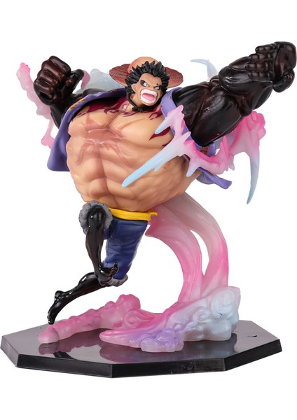 Tek Parça Savaş Formu Dört Hızlı Zıplayan Luffy Sahne Modeli Süs Figürü (Yurt Dışından)