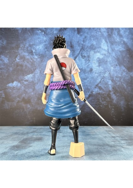 Naruto Sasuke Ayakta Poz Uchiha Sasuke Anime Figürü Modeli (Yurt Dışından)