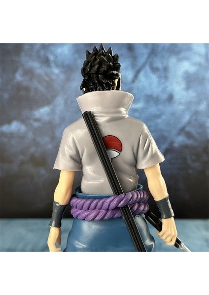 Naruto Sasuke Ayakta Poz Uchiha Sasuke Anime Figürü Modeli (Yurt Dışından)