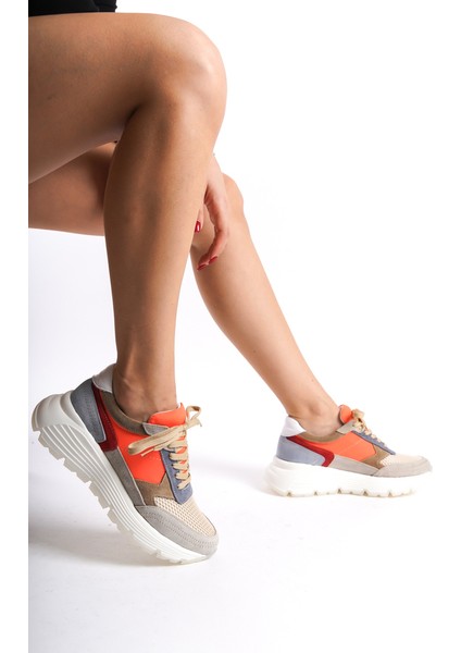 Kadın Deri Spor Ayakkabı & Sneaker Nude -MCRGN6051-N fiyatları