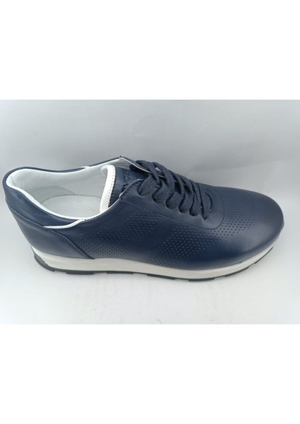 Lacivert Deri Kauçuk Taban Erkek Ayakkabı modelleri