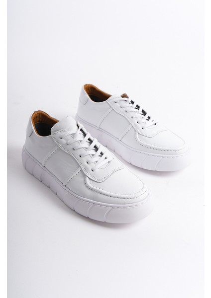 Erkek Deri Spor Ayakkabı & Sneaker Beyaz -MBKRY650-B modelleri