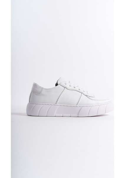 Erkek Deri Spor Ayakkabı & Sneaker Beyaz -MBKRY650-B fırsatları