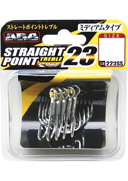 Straight Point 23 Silver Üçlü Iğne