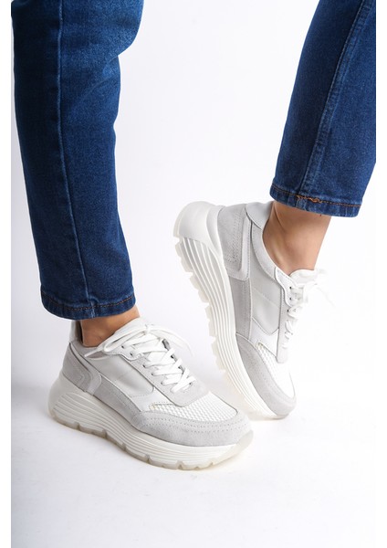 Kadın Deri Spor Ayakkabı & Sneaker Bej -MCRGN6051-BJ modelleri