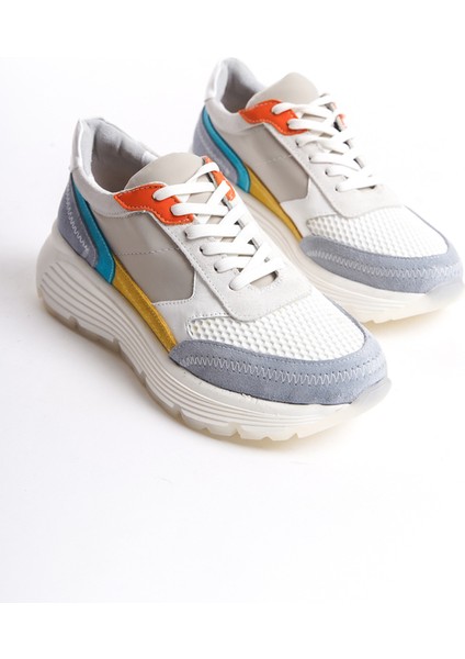 Mubiano Hakiki Deri Collection Kadın Spor Ayakkabı & Sneaker Gri -MCRGN6051-GR fiyatları