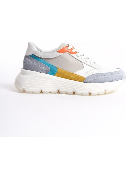 Mubiano Hakiki Deri Collection Kadın Spor Ayakkabı & Sneaker Gri -MCRGN6051-GR fırsatları