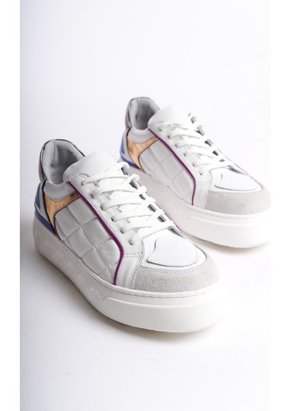 Kadın Deri Spor Ayakkabı & Sneaker Beyaz -MCRGN6062-B fiyatları