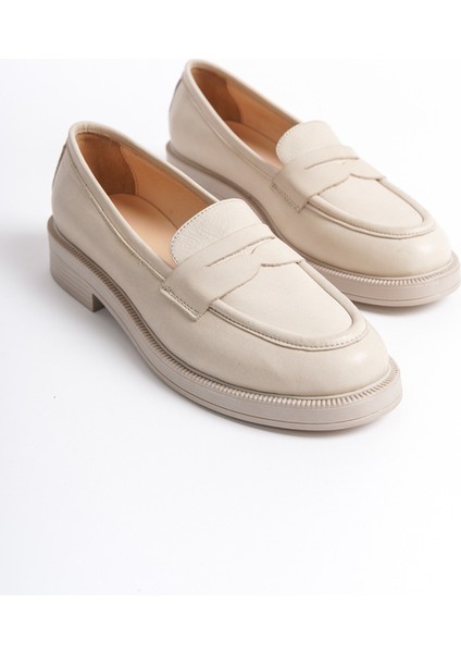 Mubiano Hakiki Deri Collection Kadın Babet Bej -MCSDD024-BJ fiyatları