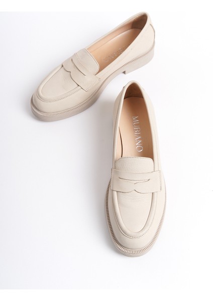 Mubiano Hakiki Deri Collection Kadın Babet Bej -MCSDD024-BJ fırsatları