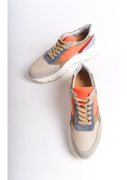 Kadın Deri Spor Ayakkabı & Sneaker Nude -MCRGN6051-N indirimleri