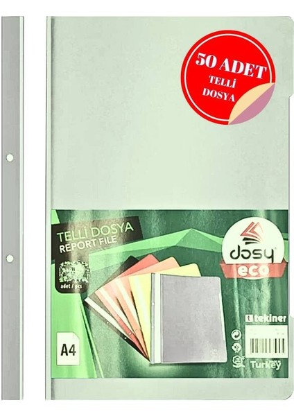 Telli Dosya Beyaz 50li Paket