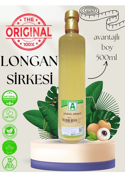 Longan Meyvesi Longan Sirkesi Detoks Detox Etkili 500ML Doğal Sirke fırsatları