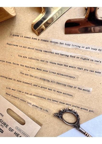 Treasure Of Heart Serisinden Time In Film 40 Adet Ingilizce Yazılı Paket Sticker Bullet Journal indirimleri