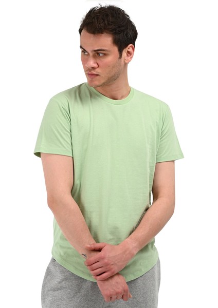 Ognian Erkek Yeşil Günlük Stil T-Shirt 24YETL18D05-YSL indirimleri