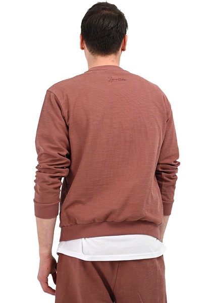 Sottile Erkek Kahverengi Günlük Stil Sweatshirt 24YETL13D08-KHV fiyatları
