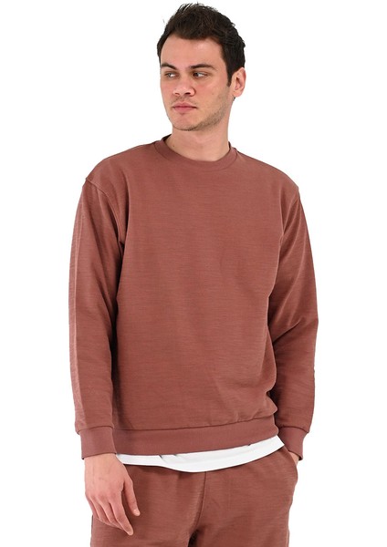 Sottile Erkek Kahverengi Günlük Stil Sweatshirt 24YETL13D08-KHV fırsatları