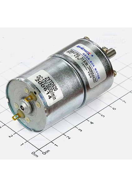 ZGA37RG 12V 37MM 100RPM Redüktörlü Dc Motor Metal Dişli Yüksek Tork Kuvvet Robot Oyuncak Rc Araba modelleri