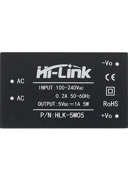 HLK-5M05 5V 1A 5W Ac Dc 220V To 5V Voltaj Düşürücü Modül Izole Elektronik Devre Güç Kaynağı Smps Tr
