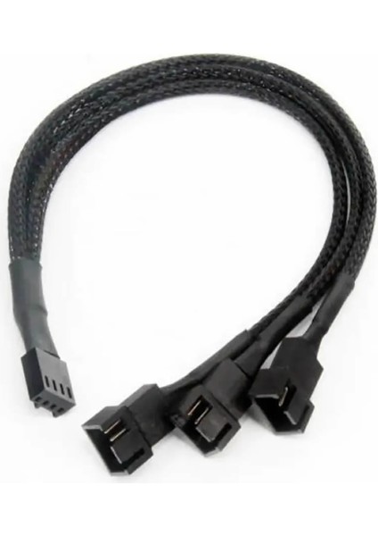 1 To 3 Çoğaltıcı 25CM Fan Uzatma Kablosu Y Tip 4 Pin 3 Pin Bilgisayar Kasa Anakart Ekran Kartı Soğut