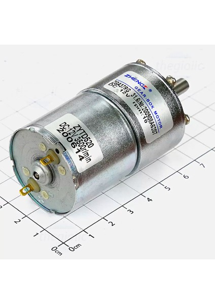 ZGA37RG 12V 37MM 10RPM Redüktörlü Dc Motor Metal Dişli Yüksek Tork Kuvvet Robot Oyuncak Rc Araba