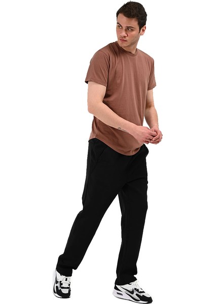 Ognian Erkek Kahverengi Günlük Stil T-Shirt 24YETL18D05-KHV modelleri