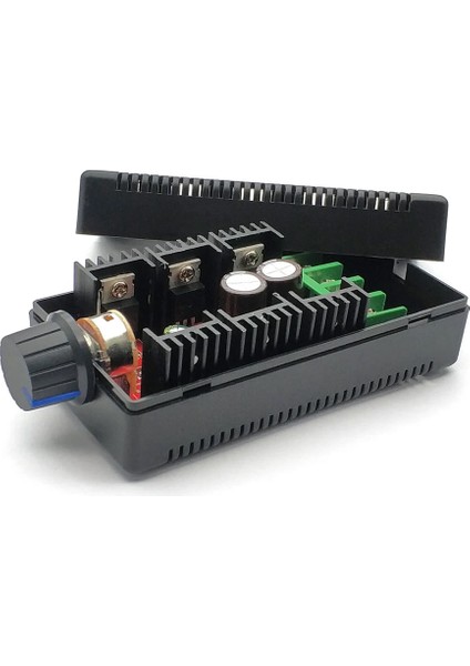 40A 50V Dc Motor Sürücü Kutulu Hız Kontrol Devresi 0/100% Pot Kontrollü Pwm Ayarlanabilir Voltaj Mod
