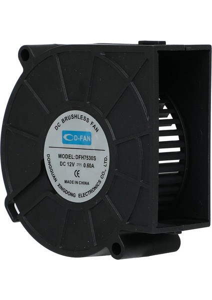 7530 12V Dc Salyangoz Fan DFH7530 3D Yazıcı Soğutma Fanı Santirfüj Havalandırma Klima Türbin Kuluçka modelleri